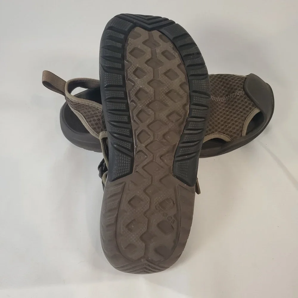 Crocs Swiftwater Mesh Deck Sandal Mens 10 Espresso Brown Water Shoe